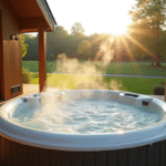 Cabane en Normandie avec jacuzzi extérieur ensoleillé