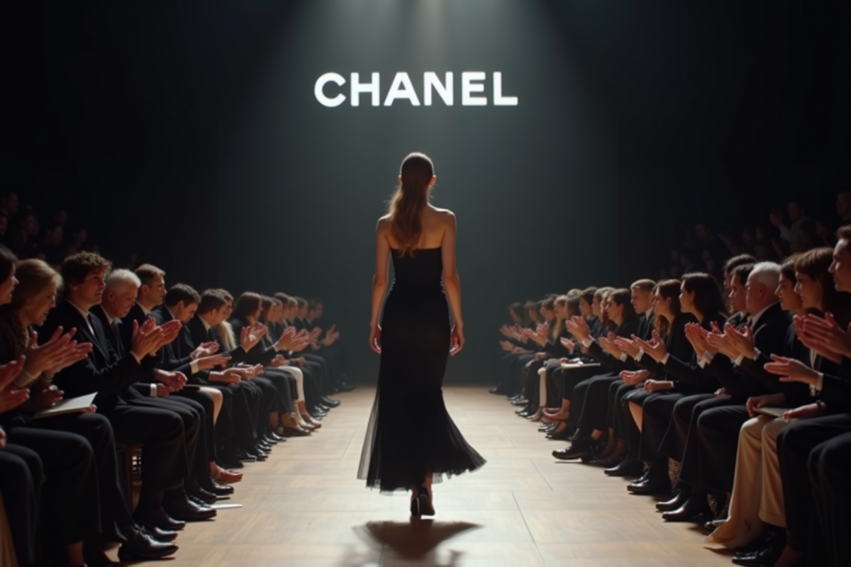 Défilé Chanel avec un nouveau directeur sur scène