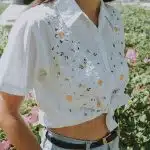 chemise à motifs