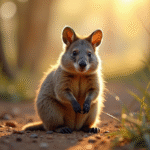 Quokka dans son habitat naturel en Australie